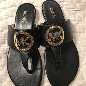 Michael Kors Black Logo Sandals